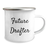 Funny Future Drafter Gifts for Men, Unique Drafter Camping Mug, Christmas Unique Gifts from Friends to Family - Image 2